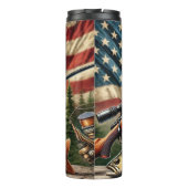 Hertenjacht in de patriottische wildernis thermosbeker (Achterkant)