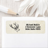 Hertenjacht op maat gepersonaliseerd etiket (Insitu)