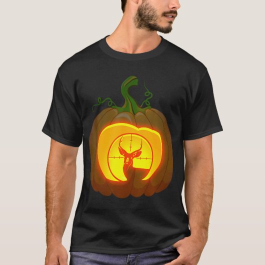 Hertenjacht Pompoen Halloween Shirt (Voorkant)