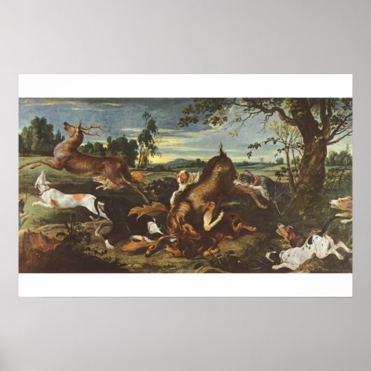 Hertenjacht Poster (Voorkant)