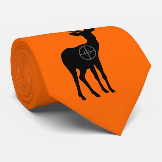 Hertenjacht Stropdas- Sinaasappel Stropdas (Opgerold)