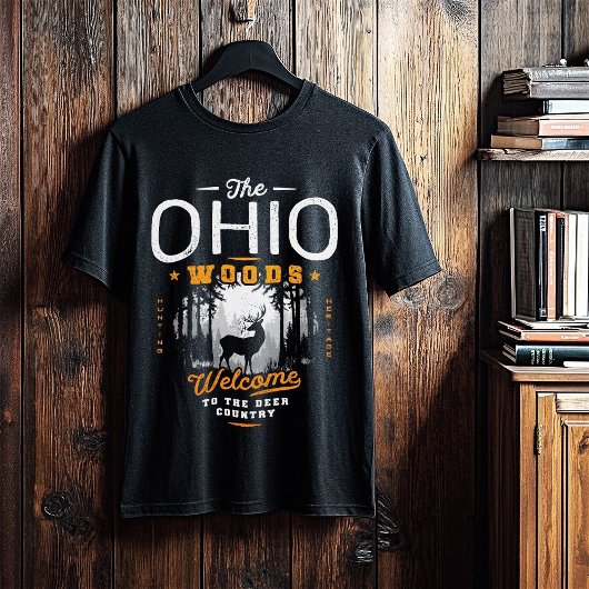 Hertenjacht Vintage Ohio T-shirt