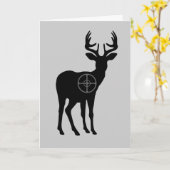 Hertenjacht Wenskaart- Blank Kaart (Gele Bloem)