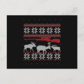Hertenjager Bucking Elk Jagen Verschrikkelijke Ker Uitnodiging Briefkaart (Voorkant)