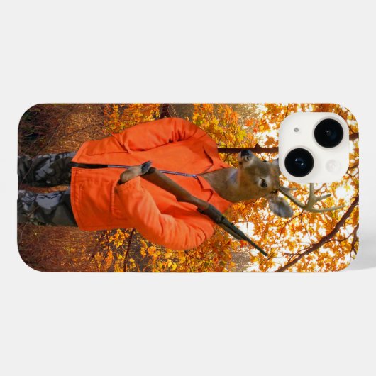 Hertenjager in het bos Case-Mate iPhone case (Achterkant (horizontaal))