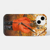 Hertenjager in het bos iPhone hoesje (Achterkant horizontaal)