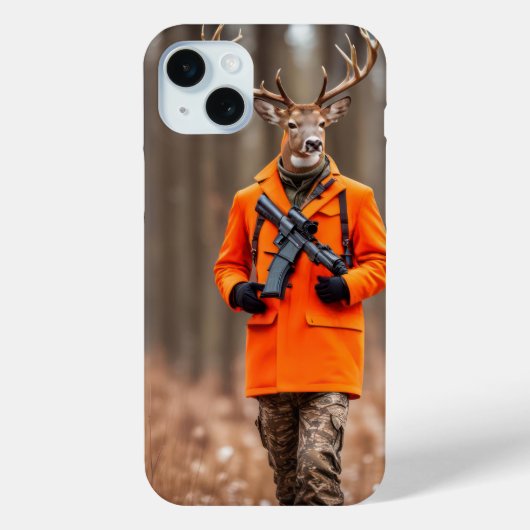 Hertenjager met geweer Case-Mate iPhone case (Achterkant)