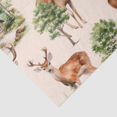 Hertenjager Natuur rustieke vakantie kerst Tissuepapier (Detail)