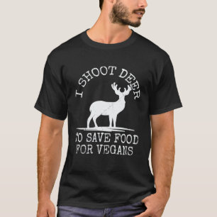 Hertenjager Ree Jagendeer Eter Anti-Vegan Niet-Veg T-shirt