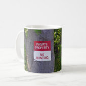 Hertenjager zonder jachtbordje koffiemok (Voorkant links)