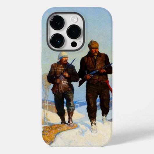 Hertenjagers van Newell Convers Wyeth Case-Mate iPhone Case (Achterkant)