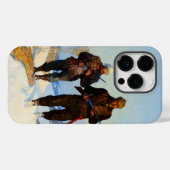 Hertenjagers van Newell Convers Wyeth Case-Mate iPhone Case (Achterkant (horizontaal))