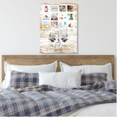 Hertenjong Eerste Jaar Foto Collage Canvas Afdruk (Insitu (Slaapkamer))