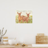 Hertenjong Geschrift Genesis God Schiep Hemel Poster (Keuken)