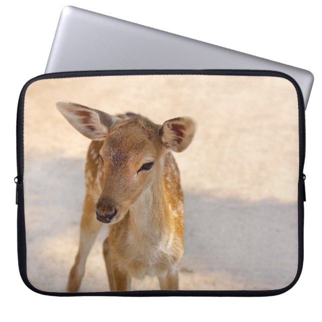 Hertenjong Laptop Sleeve (Voorkant)