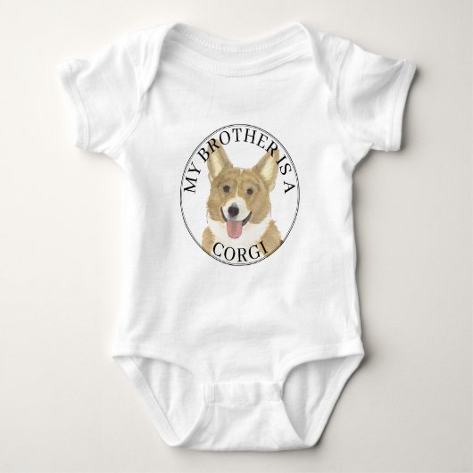 Hertenjong Reuzenbroer Corgi Hond Romper (Voorkant)