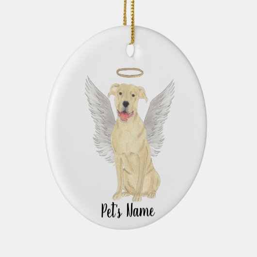 Hertenkleur Pitbull Staffy Sympathie Herdenking Keramisch Ornament (Rechts)