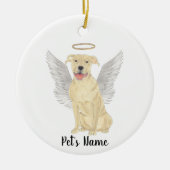 Hertenkleur Pitbull Staffy Sympathie Herdenking Keramisch Ornament (Voorkant)