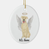 Hertenkleur Tan Pitbull Staffy Sympathie Herdenkin Keramisch Ornament (Rechts)