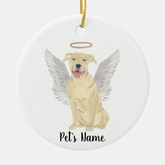 Hertenkleurige Tan Pitbull Staffy Sympathie Herden Keramisch Ornament (Voorkant)