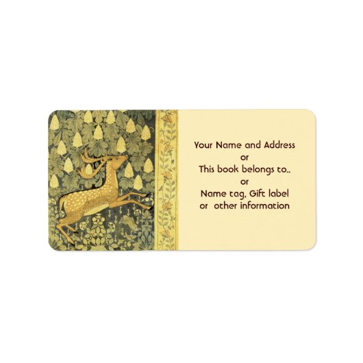 Hertenkonijn Kastanjeboom 1902 Etiket (Voorkant)