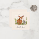 hertenkonijnenvlinder notitiekaartje (Voorkant / Achterkant in situ)