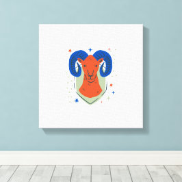 Hertenkop Canvas Afdruk
