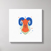 Hertenkop Canvas Afdruk (Voorkant)