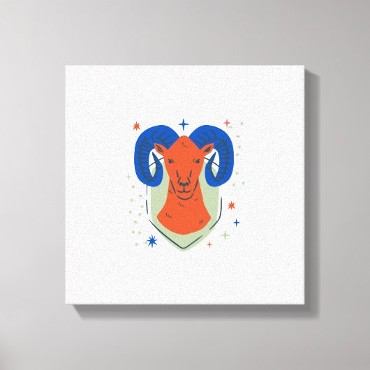 Hertenkop Canvas Afdruk (Voorkant)