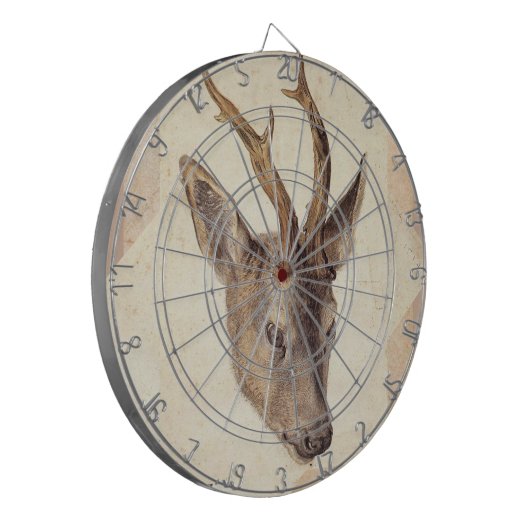 HERTENKOP DARTBORD (Voorkant Links)