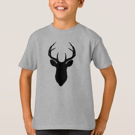 Hertenkop Gewei Landelijk Modern T-shirt (Voorkant)