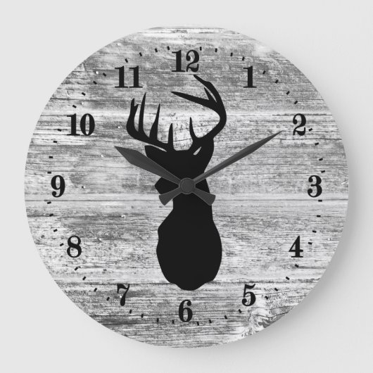 hertenkop grote klok (Voorkant)