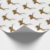 Hertenkop met gemiddelde gewei #1 cadeaupapier (Hoek)