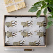 Hertenkop met kleine gewei #1 tissuepapier (Geschenk)