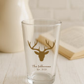 Hertenkop rustieke charme glas