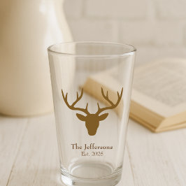 Hertenkop rustieke charme glas