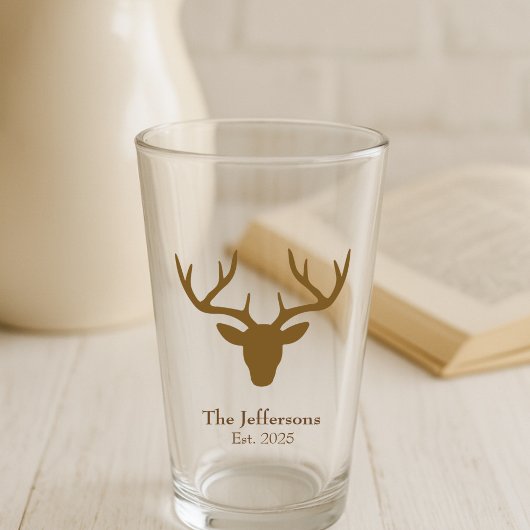 Hertenkop rustieke charme glas