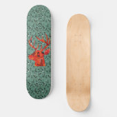 Hertenkop silhouet mozaïek skateboard (Voorkant)