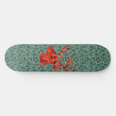Hertenkop silhouet mozaïek skateboard (Horizontaal)