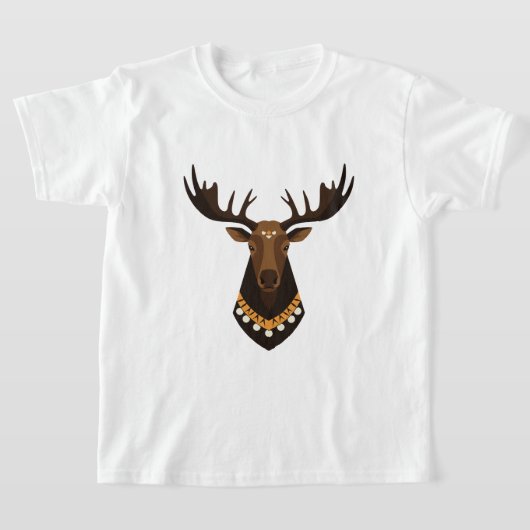 Hertenkop T-shirt (Laagn)