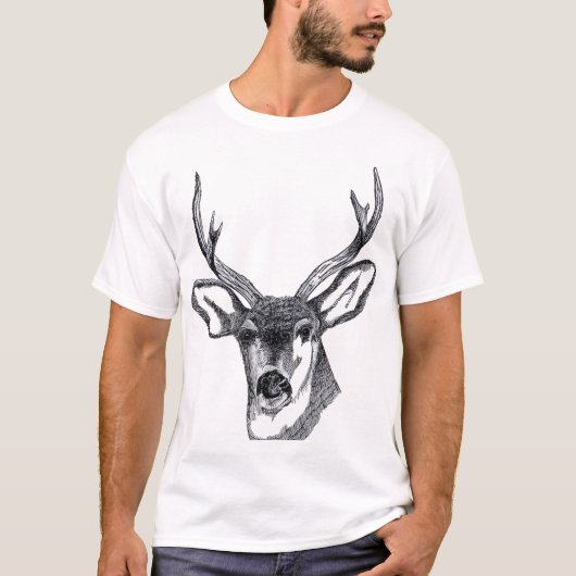 Hertenkop T-shirt (Voorkant)