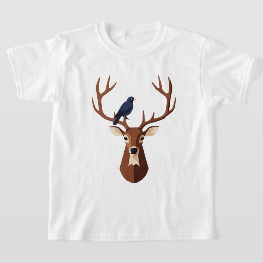 Hertenkop T-shirt (Laagn)