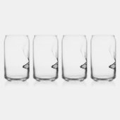Hertenkopsilhouet Blikvorm Glas (Rechts)