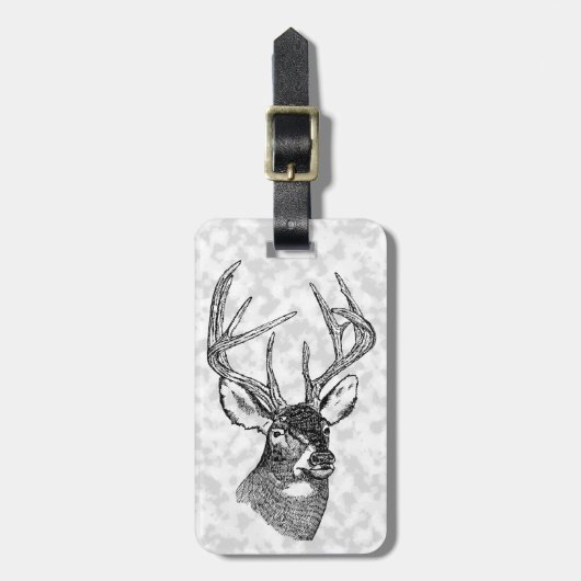  hertenkunst bagagelabel (Voorkant verticaal)