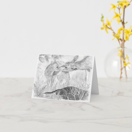 hertenkus kaart (Gele Bloem)