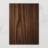 Hertenland Huwelijk Tafelmenu van Donker Hout Menu (Achterkant)