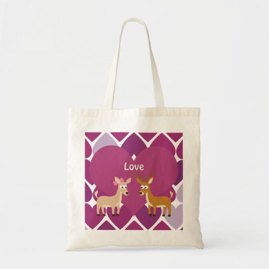 Hertenliefde Tote Bag (Voorkant)
