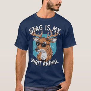 Hertenliefhebber Funny Herten Totem Spiritueel Die T-shirt