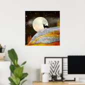 Hertenmaan Landschap Poster (Thuiskantoor)
