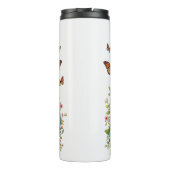 Hertenmoeder: Fawn, Flowers, Moederdag Thermosbeker (Achterkant)